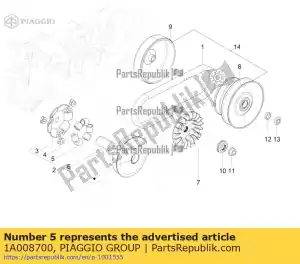 Piaggio Group 1A008700 rolka kompletna - Dół