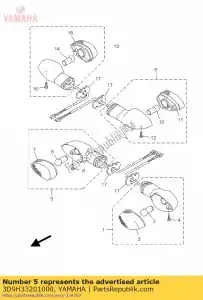 yamaha 3D9H33201000 clignotant avant assy 2 - La partie au fond