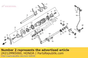 honda 24212MN5000 widelec, ?rodkowa d?wignia zmiany biegów - Dół