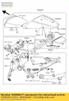 53065001225X, Kawasaki, sedile di copertura, m.m.gray kawasaki zzr  d zx1400 c zzr1400 abs 1400 , Nuovo