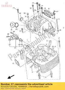 yamaha 931020726100 sello de aceite (5y1) - Lado inferior