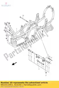 suzuki 0910312063 bout - Onderkant