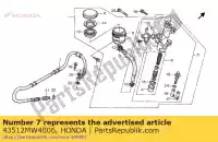 43512MW4006, Honda, hose,m/c honda rvf  r rvf750r 750 , New