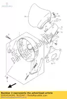 5181416GA0, Suzuki, plaque, lampe frontale suzuki sv 1000 2003 2004 2005, Nouveau