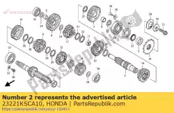 Aqui você pode pedir o contraeixo em Honda , com o número da peça 23221KSCA10: