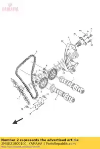 yamaha 2MSE21800100 albero a camme 2 - Il fondo