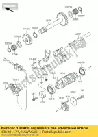 131401174, Kawasaki, changement de fourche kawasaki klf300 4x4 300 , Nouveau