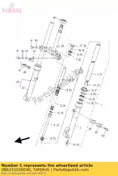 Tutaj możesz zamówić zespó? Przedniego widelca (lewa) od Yamaha , z numerem części 5B6231020000: