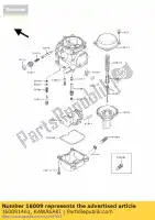 160091461, Kawasaki, chorro de aguja ex250-f2 kawasaki gpx zz r 250 1988 1989 1992 1994, Nuevo