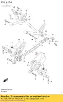 4352118K10, Suzuki, steun, voorste voetsteun lh suzuki sv650xau sv650xa 650 , Nieuw