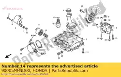 Qui puoi ordinare nessuna descrizione disponibile al momento da Honda , con numero parte 90005MFND00: