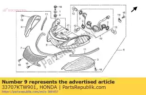 Honda 33707KTW901 embalagem, lente - Lado inferior