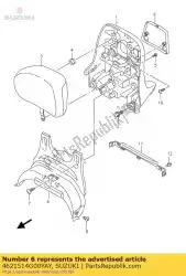 Here you can order the cover,pillion r from Suzuki, with part number 4621514G00YAY: