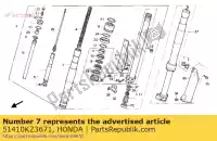 51410KZ3671, Honda, geen beschrijving beschikbaar op dit moment honda cr 250 1989, Nieuw