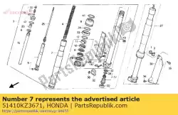 Aqui você pode pedir o nenhuma descrição disponível no momento em Honda , com o número da peça 51410KZ3671: