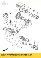 3XC116102000, Yamaha, Zestaw pier?cieni t?okowych (0,50 mm o / s) yamaha tdr tzr 125 250 1990 1991 1992, Nowy