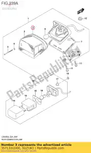 Suzuki 3571331D00 pakking - Onderkant