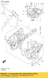 Suzuki 015470680A tornillo - Lado inferior