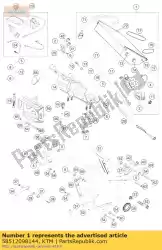 Qui puoi ordinare roadbook cpl. 2005 da KTM , con numero parte 58512098144: