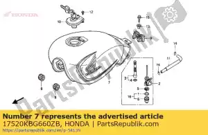 Honda 17520KBG660ZB tank fuel nh318 - Bottom side