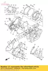 Qui puoi ordinare guarnizione, coperchio carter 3 da Yamaha , con numero parte 3D7154620000: