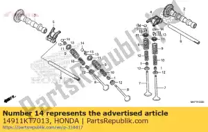 honda 14911KT7013 shim, tappet (1.450) - Bottom side