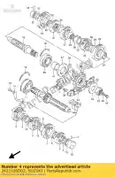 2423126D02, Suzuki, marcia, 3a guida suzuki gsx  g rf r f gsxr w r2 gsx1100g r1100w rf900r 1100 900 , Nuovo