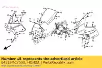 64529MC7000, Honda, écrou, clip, 6 mm honda  cb cbr cbrr (g) japanese domestic / nc23-100 cg gl pc r (g) japan mc16-100 trx 125 250 400 500 600 650 680 800 1500 1986 1987 1988 1989 1990 1991 1992 1993 1994 1995 1996 1997 1998 1999 2000 2002 2003 2004 2005 2006 2007 2008 2009 2010 2012 2017 20, Nouveau