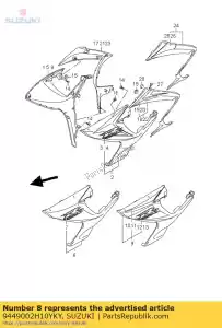 suzuki 9449002H10YKY cowling comp, si - Il fondo