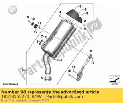 Qui puoi ordinare staffa, terminale di scarico da BMW , con numero parte 18518555273: