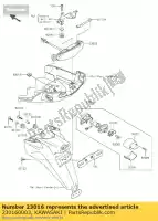 230160003, Kawasaki, Conjunto de lámpara, licencia kawasaki er6n  a er6f klz versys b kle zx10r ninja c er650 r ex250 k ex650 zx 10rr 10r er 6f abs 6n 250r 1000 650 250 , Nuevo