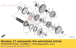 Here you can order the washer, lock, 28mm from Honda, with part number 90464MR7000: