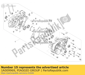 aprilia 1A009969 gasket - Upper side