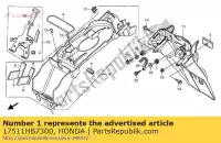 17511HB7300, Honda, goma, separador de tanque honda xl 1000 1999 2000 2001 2002 2003 2004 2005 2006 2007 2008 2009 2010 2011, Nuevo