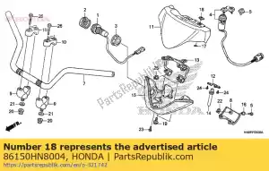 Honda 86150HN8004 emblema, produto (uehara) - Lado inferior