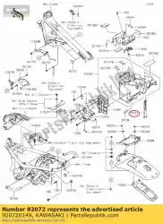 band, gereedschap ej800abf van Kawasaki, met onderdeel nummer 920720149, bestel je hier online: