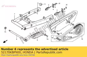 Honda 52170KBP900 controle deslizante, corrente - Lado inferior