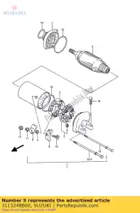 suzuki 3113248B00 borstelhouder se - Onderkant