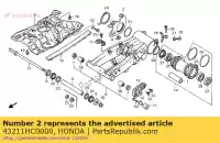 43211HC0000, Honda, aucune description disponible pour le moment honda trx 300 2000 2001 2002 2003 2004 2005 2006 2007 2008, Nouveau