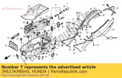 dop, aansluiting van Honda, met onderdeel nummer 39623KPB640, bestel je hier online: