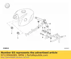 Here you can order the collar nut - m8-8-sc-znniv   from BMW, with part number 07119906089: