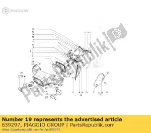 Piaggio Group 639297 fr. vire sig.lamp - Lado inferior