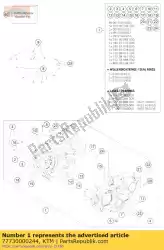 Qui puoi ordinare cofano motore cpl. 350 da KTM , con numero parte 77730000244: