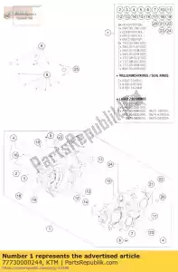 ktm 77730000244 cofano motore cpl. 350 - Il fondo