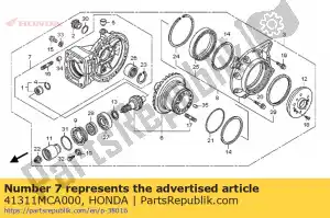 honda 41311MCA000 pas de description disponible pour le moment - La partie au fond