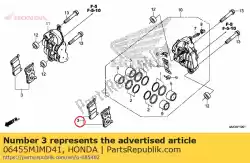 Aqui você pode pedir o conjunto de almofadas fr em Honda , com o número da peça 06455MJMD41: