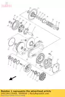 1HS166110000, Yamaha, carter d'embrayage comp. yamaha yfm 550 2013 2014 2015, Nouveau