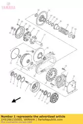 Aquí puede pedir caja de embrague comp. De Yamaha , con el número de pieza 1HS166110000: