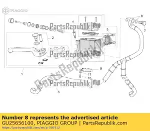 Piaggio Group GU25656100 gasket - Bottom side