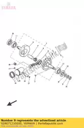 Ici, vous pouvez commander le rondelle (6ta) auprès de Yamaha , avec le numéro de pièce 929071210000: